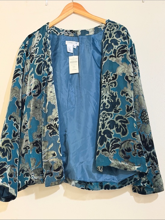 Coldwater Creek Jackets & Blazers - Coldwater Creek silk/velvet cardigan